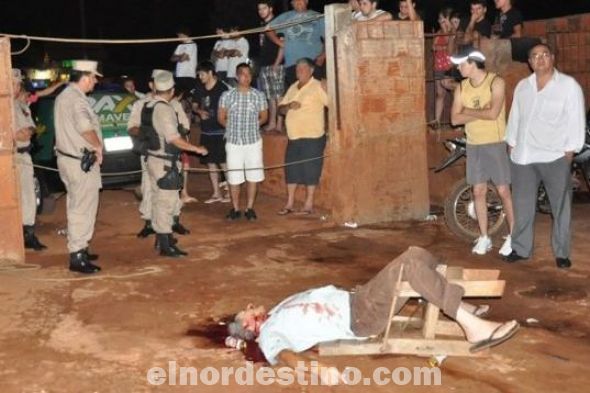 Ejecutaron mediante ocho disparos de pistola a un hombre en el interior de un lavadero en Pedro Juan Caballero