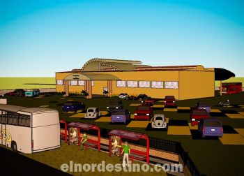 Una reproducción gráfica de la maqueta del proyecto donde se muestra como quedarían las obras proyectadas una vez finalizadas.