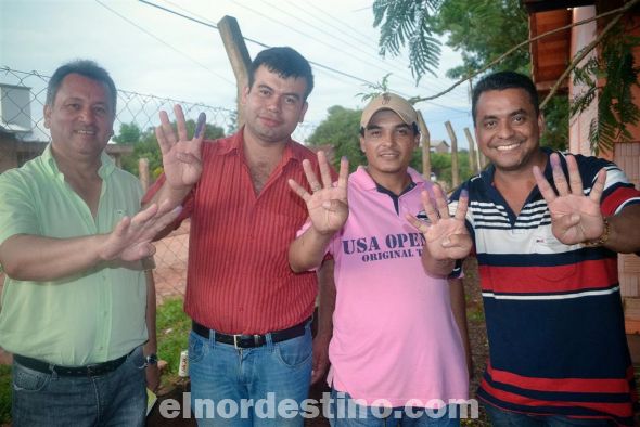 Se festejó con mucha alegría la victoria del Movimiento Frente Para la Victoria en Capitán Bado
