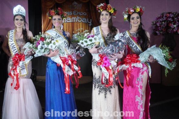 La empresa Mónaco Comercial Import Export S.R.L. tiene a la nueva Miss Expo Amambay en su stand