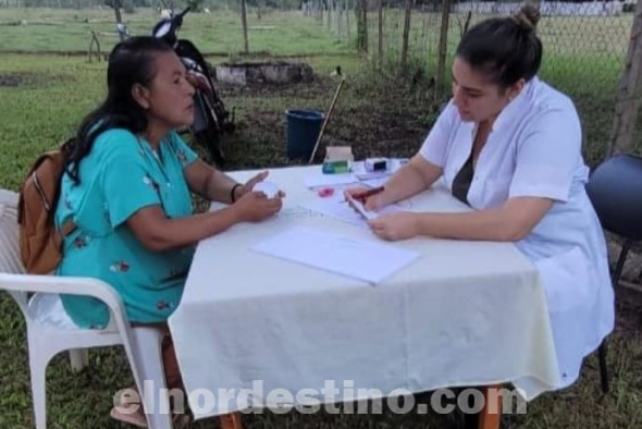 La jornada fue organizada por el Gobierno Nacional a través de la Primera Región Sanitaria del Ministerio de Salud Pública y Bienestar Social, con apoyo de la Gobernación a cargo de Liz Meza y la empresa de celulosa de la zona Paracel. (Foto: Ministerio de Salud Pública y Bienestar Social).