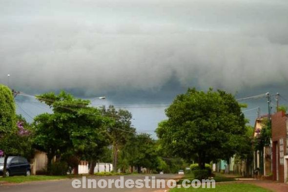 La Dirección de Meteorología de la Dinac pronostica nuevas tormentas eléctricas para el norte del país 
