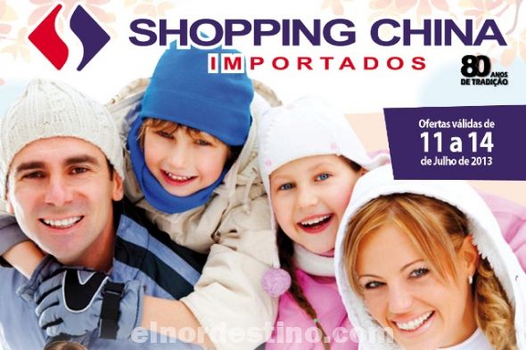Comienza hoy jueves la promoción especial de “Vacaciones de Invierno” en Shopping China con ofertas válidas hasta el próximo domingo
