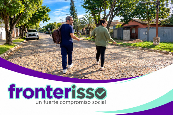El estudio se realizó el 23 de junio de 2026 en el Barrio Guaraní de Pedro Juan Caballero, mediante visitas domiciliarias. En total fueron entrevistadas 500 personas, alcanzando el 100% de la meta prevista para esta etapa. (Foto: Asesoría de Prensa de Universidad Sudamericana). 