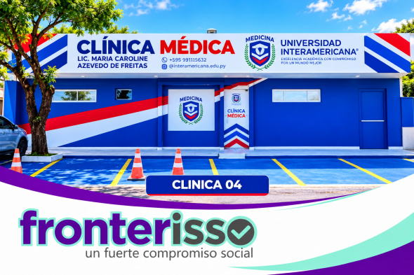 Salud más cerca de la gente. La distribución de las clínicas en diferentes sectores de Pedro Juan Caballero busca facilitar el acceso a los servicios médicos, evitando que la distancia sea un obstáculo para quienes necesitan atención. (Foto: Asesoría de Prensa de Universidad Interamericana). 