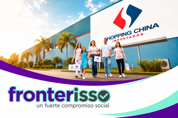 Shopping China Importados fue distinguida en los FrontierAwards 2025 con el premio a BestBorderDowntownRetaileroftheYear, considerado el “Oscar” de la industria duty free. (Foto: Gacetilla de prensa de Shopping China Importados de Pedro Juan Caballero).