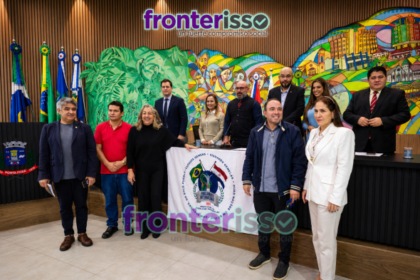 El concejal Jorge Medina (ANR) destacó la conformación del Consejo Binacional de Desarrollo entre Ponta Porã y Pedro Juan Caballero, al considerarlo una herramienta clave para fortalecer la integración fronteriza. (Foto: Diego Lozano para Ideas del Norte Consultora Publicitaria).