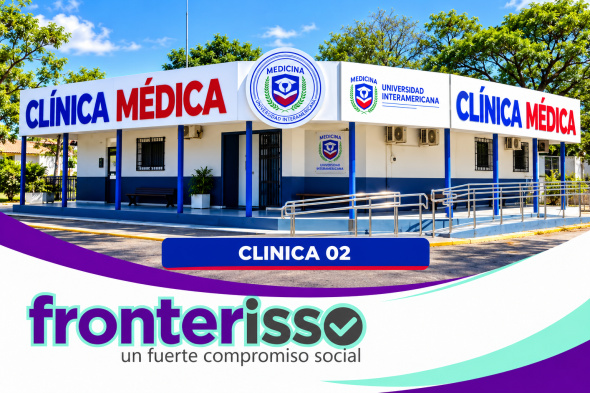 Salud más cerca de la gente. La distribución de las clínicas en diferentes sectores de Pedro Juan Caballero busca facilitar el acceso a los servicios médicos, evitando que la distancia sea un obstáculo para quienes necesitan atención. (Foto: Asesoría de Prensa de Universidad Interamericana). 