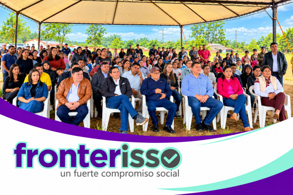 El jefe departamental, Juancho Acosta, valoró las gestiones realizadas para posibilitar el acceso a un hogar digno a pobladores amambayenses de sectores vulnerables. A nivel nacional, el gobierno central ya registra más de 34.000 viviendas entregadas en diversos puntos del país. (Foto: Gobernación de Amambay).   