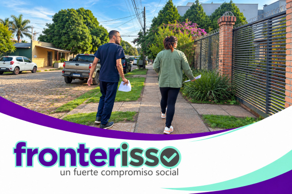 El estudio se realizó el 23 de junio de 2026 en el Barrio Guaraní de Pedro Juan Caballero, mediante visitas domiciliarias. En total fueron entrevistadas 500 personas, alcanzando el 100% de la meta prevista para esta etapa. (Foto: Asesoría de Prensa de Universidad Sudamericana). 