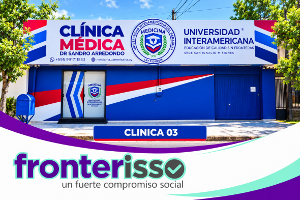 Salud más cerca de la gente. La distribución de las clínicas en diferentes sectores de Pedro Juan Caballero busca facilitar el acceso a los servicios médicos, evitando que la distancia sea un obstáculo para quienes necesitan atención. (Foto: Asesoría de Prensa de Universidad Interamericana). 