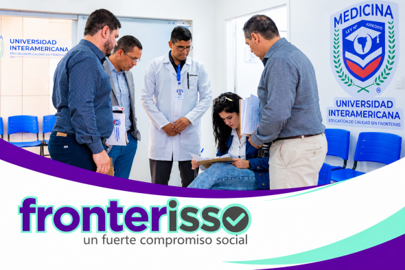 El rector Miguel Darío Cáceres reafirmó el compromiso institucional de continuar fortaleciendo y ampliando los servicios asistenciales con atención comunitaria en Pedro Juan Caballero y el departamento de Amambay. (Foto: Asesoría de Prensa de Universidad Interamericana). 