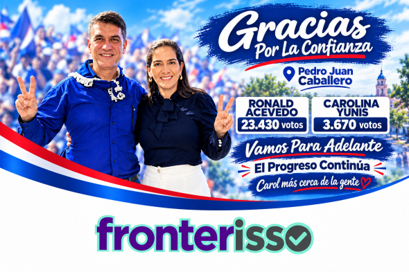 Ronald Acevedo, del Partido Liberal Radical Auténtico (PLRA), ganó las elecciones municipales del 4 de Octubre en Pedro Juan Caballero y consiguió su reelección. Obtuvo 23.430 votos, equivalentes al 56,16%, lo que mantiene la Intendencia en manos liberales. (Foto: Facebook Ronald Acevedo).